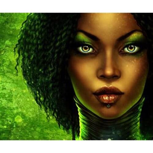 Full Diy Diamond Painting African woman Butterfly Diamond Embroidery Cross Stitch Kits 5D Diamond Mosaic Crafts Home Decor A224