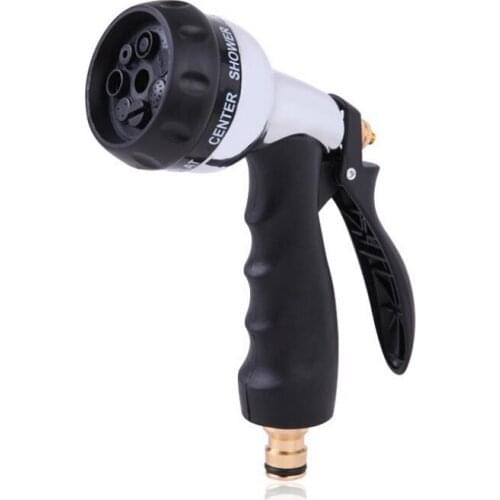 Garden Water Gun 7 Functional Metal Spray Sprinkler Garden Irrigation Portable Nozzle Water Gun Car Multi-functional