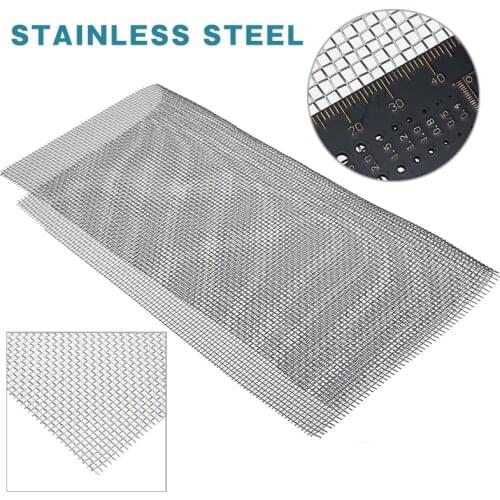 Stainless Steel 10 Mesh Filtration Water Resistant Woven Wire Cloth Screen Filter 30*30cm For Oil Water Filtering Home Tool
