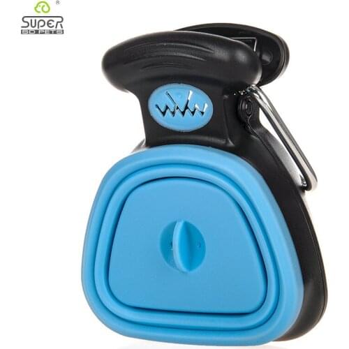 Dog Pet Travel Foldable Pooper Scooper With 1 Roll Decomposable bags Poop Scoop Clean Pick Up Excreta Cleaner Epacket Shipping