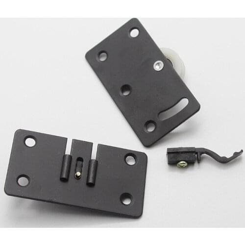Wardrobe cabinet flat-trip slide door single U groove wheel slide rail hardware wholesale furniture hardware accessories