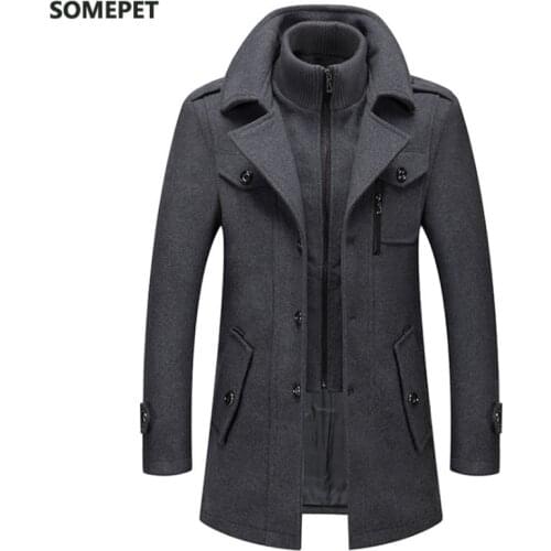 Somepet Mens Wool Coats