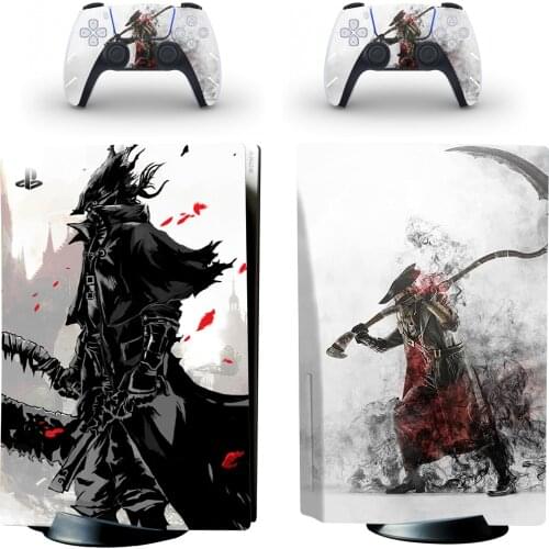 Bloodborne PS5 Disc Skin Sticker Protector Decal Cover for PlayStation 5 Console & Controller PS5 Skin Sticker Vinyl
