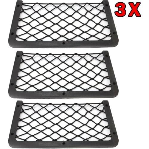 3pcs Universal Large Storage Organizer Net Pocket Camper Van Caravan Organizer Holder Interior Accessories For T4 T5 RV Boat Car