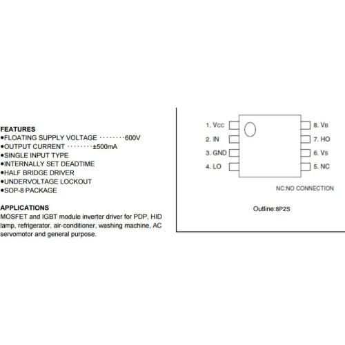 M81734FP HIGH VOLTAGE HALF BRIDGE DRIVER new original goods