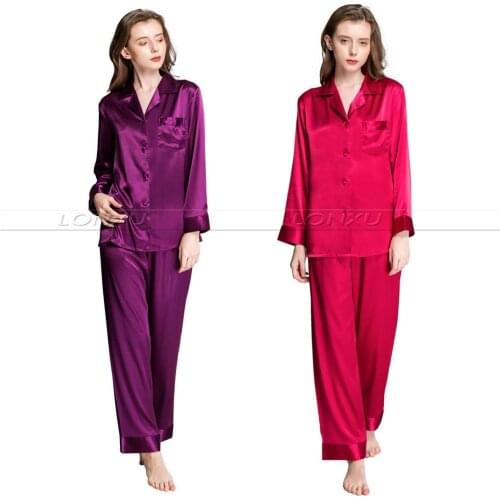 Womens Silk Satin Pajamas Set Pajama Pyjamas Set PJS Sleepwear Loungewear S,M,L,XL,2XL,3XL Plus Size