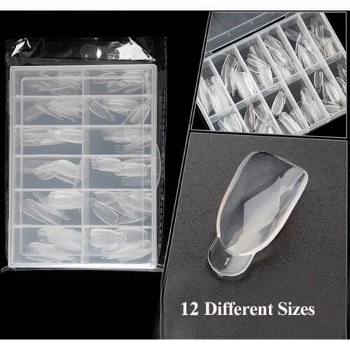 120pcs/box Nail Form Mold Diamond Shape Nail Tips Manicure Home Use Tools Quick Building Artificial Model Dual Drop Shipping