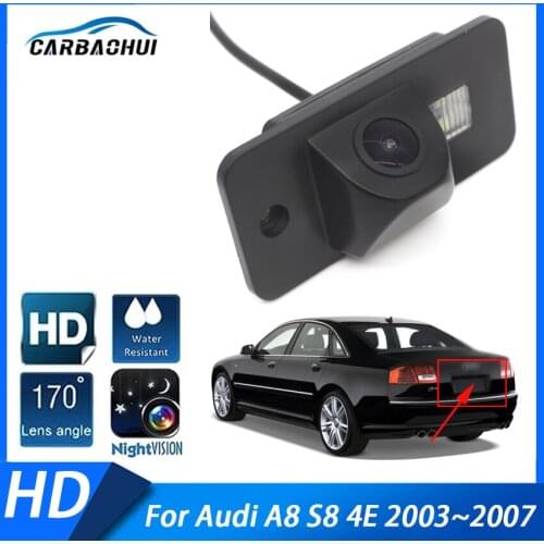 170 Degree 1080P HD High quality RCA Special Vehicle Rear View Reverse Camera For Audi A8 S8 4E 2003 2004 2005 2006 2007