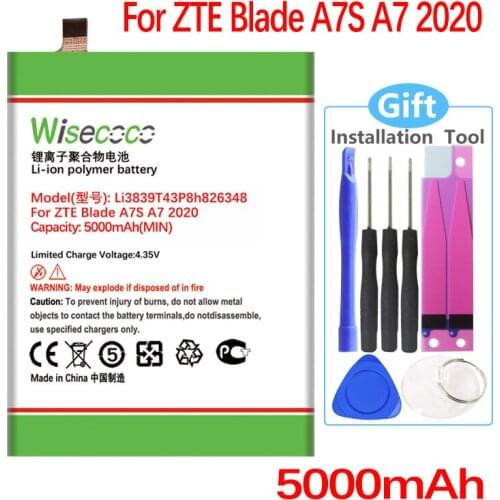 Wisecoco Li3839T43P8h826348 Battery For ZTE Blade A7S A7 2020 CellPhone In Stock
