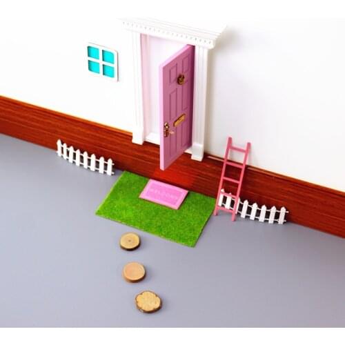 Dollhouse accessories 1/12 Miniature Magical Elf Fairy Door - Fairy Garden - Fairytale Door - Tooth Fairy Door