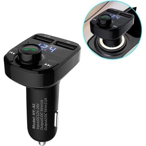 USB Charger Handsfree Bluetooth FM Transmitter Aux Modulator Car Kit Car Audio MP3 Player Micro SD TF Music FM Transmitter