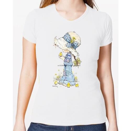 T-Shirt Woman Sarah Kay For Girls Tshirt Vintage Dolly Drawings Images