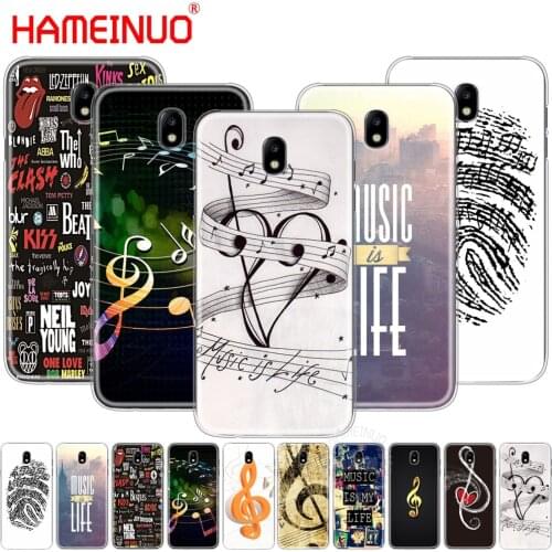 HAMEINUO Music is My Life notes cover phone case for Samsung Galaxy J3 J5 J7 2017 J527 J727 J327 J330 J530 J730 PRO