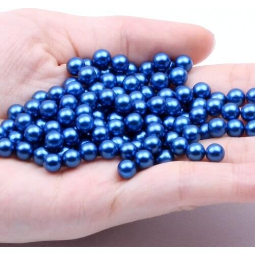 Small Pack 12mm 50pcs Multiple Colors No Hole Round Pearls Imitation Pearls Dresses DIY Craft Scrapbook Decoration