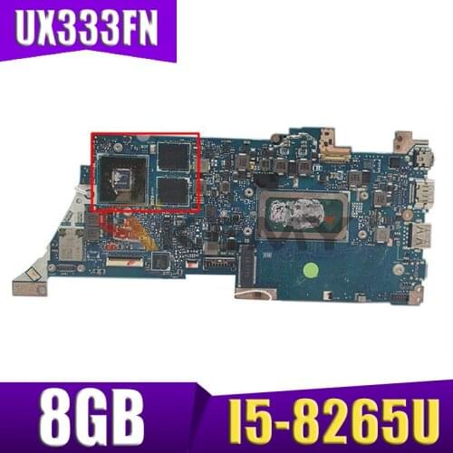 UX333FN notebook Motherboard with I5-8265U CPU 8GB RAM V2G For ASUS ZenBook 13 UX333F UX333 U3300F Laotop Mainboard Motherboard