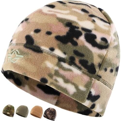 New Winter Outdoor Windproof Fleece Hats Unisex Hiking Caps Warm Fleece Fishing Cycling Cap Hunting Military Tactical Caps