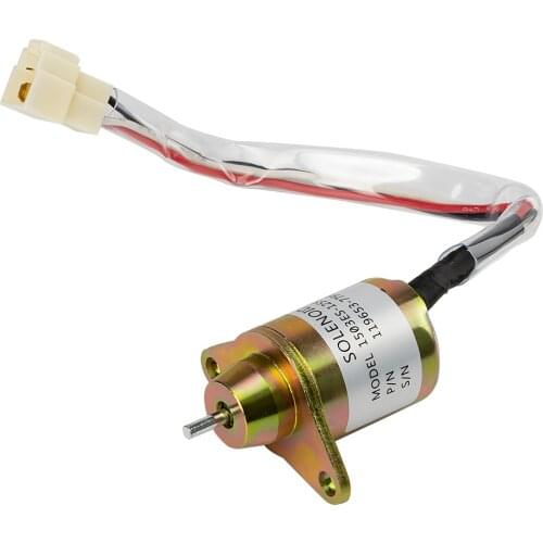 New OEM SA-4562T Fuel ShutOff Solenoid For 12V Yanmar Engine Takeuchi 1503ES-12S5SUC5S Stop Solenoid Part 17594-6001-4 SA4569T