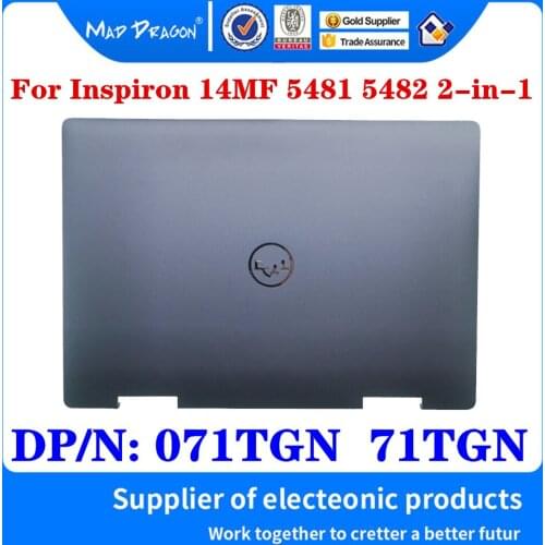 New Original 071TGN 71TGN For Dell Inspiron 14MF 5481 5482 2-in-1 Laptop LCD Top Cover Back Cover Shell Grey Blue A Shell