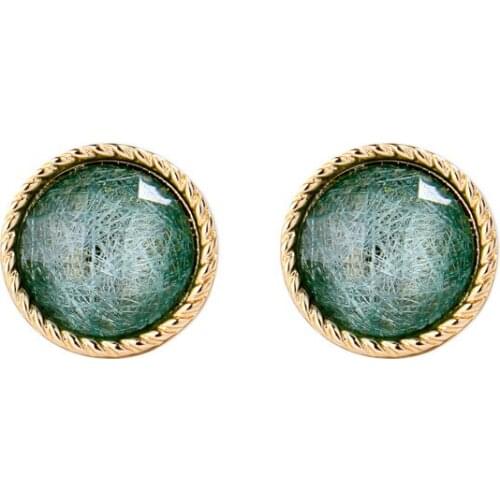 Faceted Opal stone Button Studs Earrings Natural Stone Studs Earrings Opal Stone Button Studs Earrings