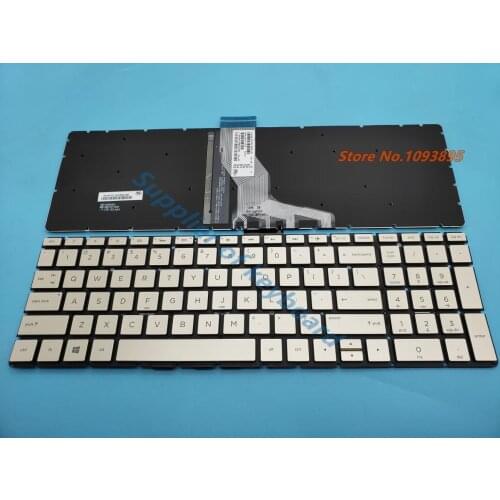 NEW English Keyboard For HP Pavilion 15-cc 15-cc000 15-cc100 15t-cc000 English Keyboard Gold Backlit