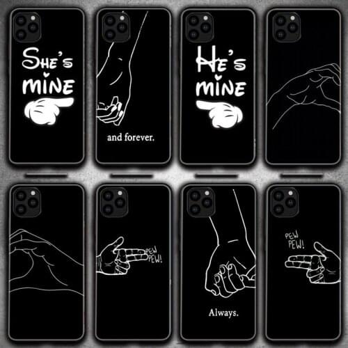 Couple Lovers Heart Phone Case For Iphone 6 6s 7 8 Plus XR X XS XSmax 11 12 Pro Mini Max