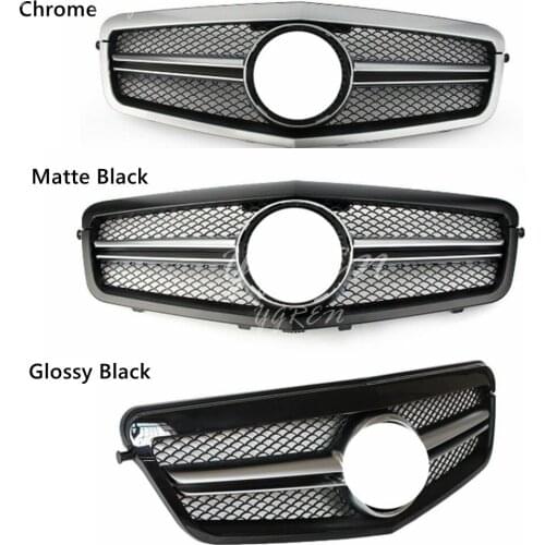 Front Radiator Grille Grill ABS For Mercedes Benz E-Class W212 E350 E550 2010-2013