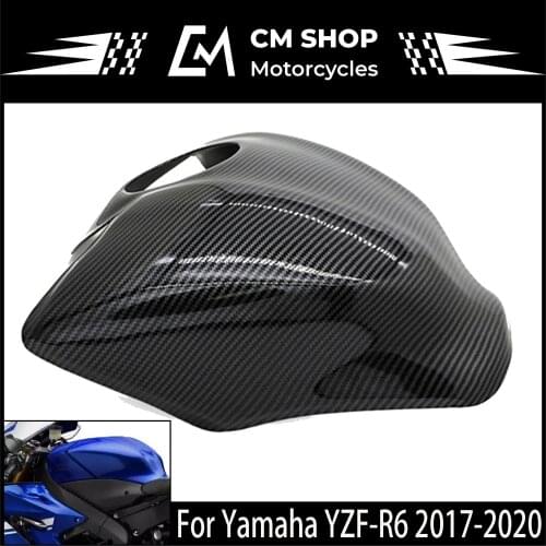 Motorcycle fuel tank cover, suitable for YAMAHA models, carbon fiber, ABS plastic, YZF, R6, YZFR6, YZF-R6, 2017, 2018, 2019, 202