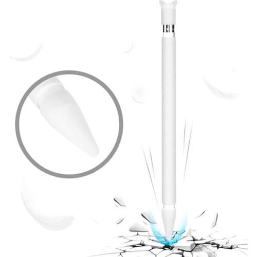 Cute Cat Ear Anti-scroll Silicone Protective Pouch Cap Holder Nib Cover Protective Case Skin For Apple Pencil 1/2 Dropshipping