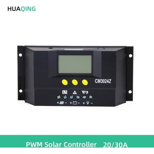 Solar controller 20A 30A CM3024 12V24V automatic identification modified charge and discharge photovoltaic controller