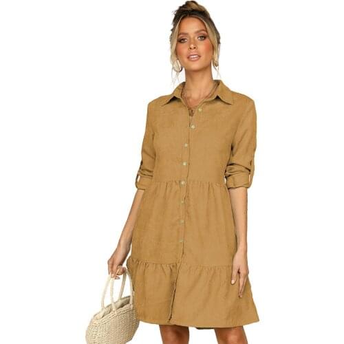 Модные платья-рубашки SROEKKY China At AliExpress