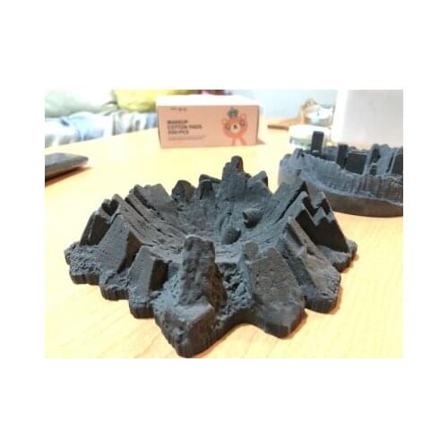 Vintage Cigarette stand cement ashtray Home gypsum landform city unique personalized decorative Birthday Gifts For boyfriend