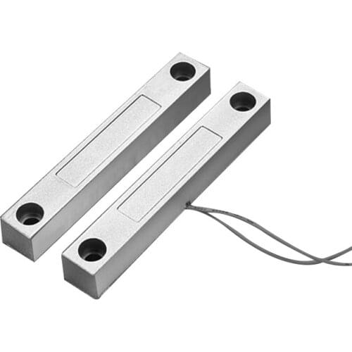 NC Waterproof Aluminum Alloy Wired Door Window Sensor Magnetic Switch Sensor for Alarm Home System