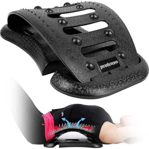 Back Stretcher Lumbar Support Lower Back Lumbar Back Stretcher Spine Deck Back Stretching Treatment Back Massager Adjustable
