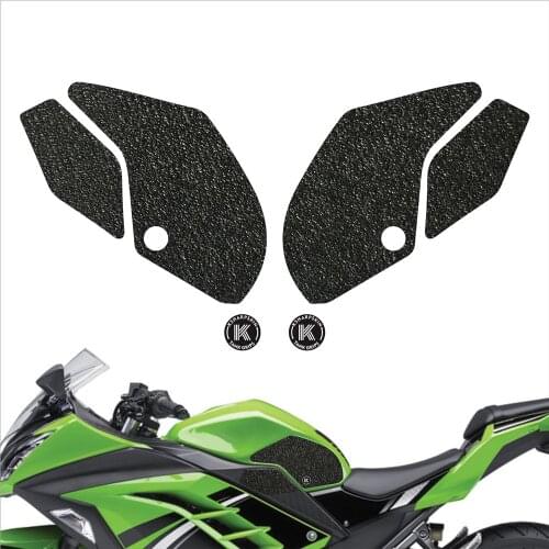Motorcycle Protector Anti slip Fiber Tank Pad tank Side Traction Sticker For KAWASAKI 13-16 NINJA 300 13-16 NINJA 250 250ABS