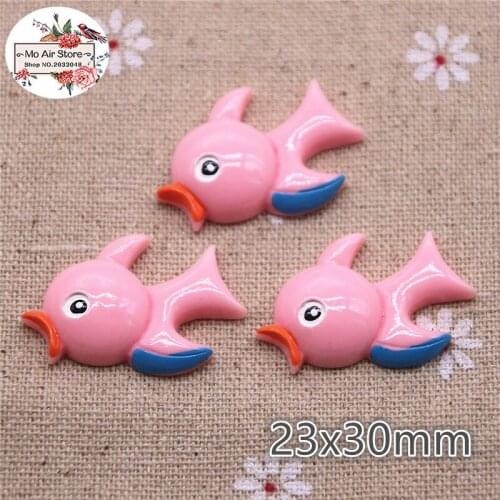 10pcs Resin kawaii cartoon pink swallow flat back Cabochon Art Decoration Charm Craft