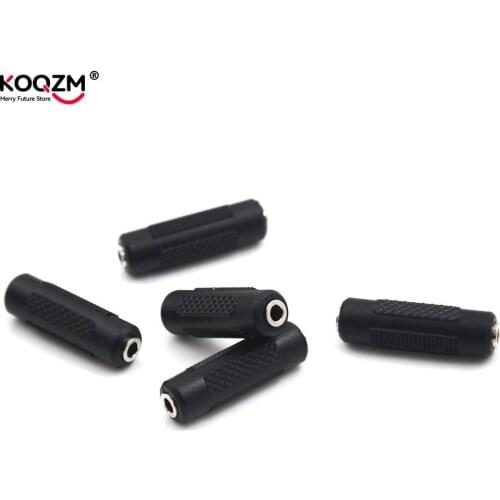 3.5mm Female To 3.5 mm Nickel-plated Female Audio Adapter Stereo Jack Coupler Extender Connector for Earphone