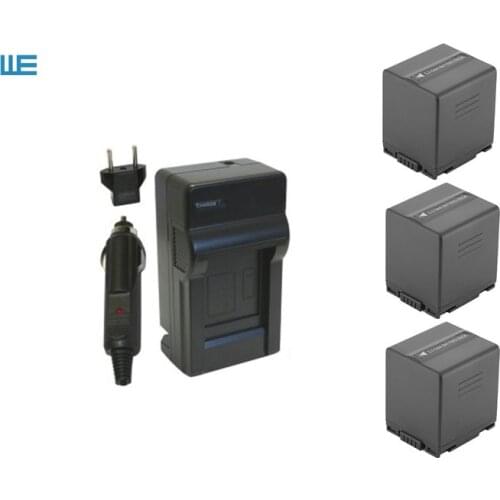 3xCGA-DU21 VW-VBD210 DU14 D21 2500mAh Battery+Charger for Panasonic DZ-GX20 GX25M DZ-MV380 DZ-MV550 NV-GS120 NV-GS140 NV-GS150
