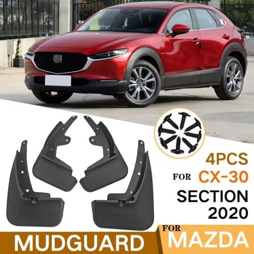 4 PCS Mudflap For MAZDA CX-30 2020 Front Rear Car Fender Mud Flaps Guard Splash Flap Mudguards Accessories