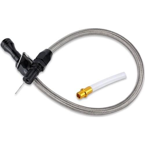 530mm Car Styling Flexible Stainless Transmission Dipstick for Chevrolet GM Black