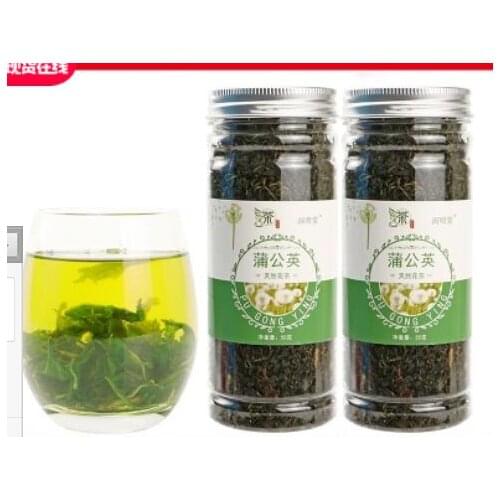 2PCS SET DANDELION TEA 50G CAN WILD NATURAL CHANGBAI MOUNTAIN VALLEY DING MOTHER-IN-LAW DING ROOT DANDELION WHITE DRUM DING TEA