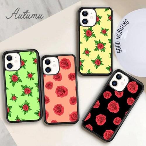 Rose Garden Phone Case for iPhone 11 12 Pro Max mini X XR XS SE 2020 5 6S 7 8 Plus Samsung Galaxy S8 S9 S10 Cover shell