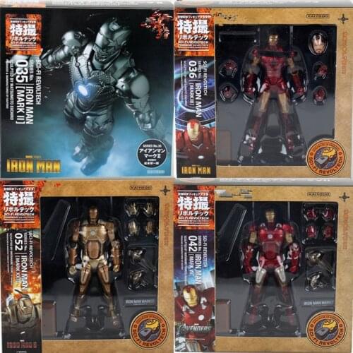 YAMAGUCHI Revoltech MK21 MK2 MK7 MK3 Marvel Iron Man Action Figure Collection Toys