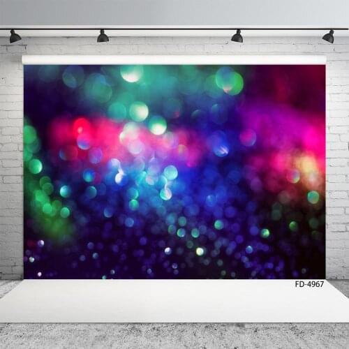Photographic Backgrounds Colors Glitter Flare Bokeh Custom Backdrop for Children Prom Party Baby Shower Photocall Fond Photo