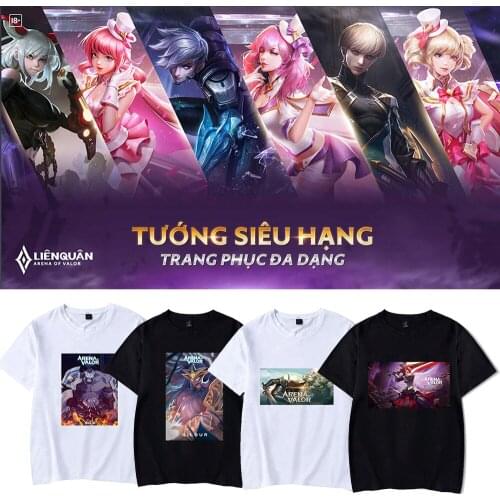 Anime Game Arena of Valor 3D Print T shirt Cosplay Unisex Tees Short Sleeve T-Shirt Casual Summer Boy Girl Top Tee Shirt Costume