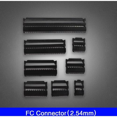 Female Header FC 2.54 mm pitch Socket Connector Skillful Manufacture IDc 6P/8P/10P/12P/14P/16P/18P/20P/24P/26P/30P/34P/40P~64Pin