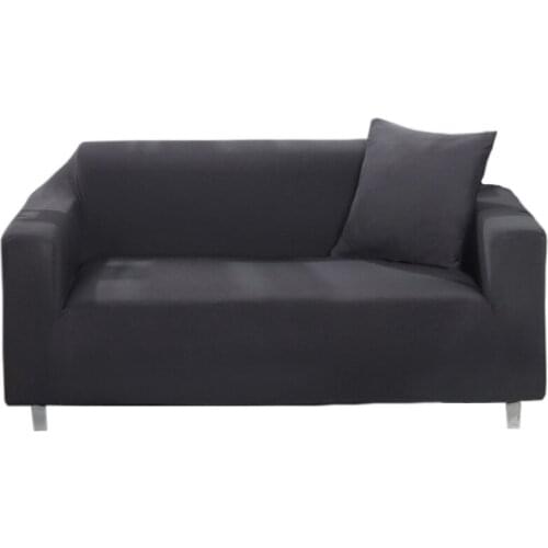 Innovative Textile Spandex Sofa Cover Furniture Protector Dark Grey Solid Colors Sofa Cover Towel Elastic Stretch Fabric