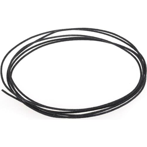 Musiclily Pro 22 AWG Gauge Vintage Style Pre-tinned Push-back Cloth Covered Stranded Wire, Black 6 Feet (2 Meters)