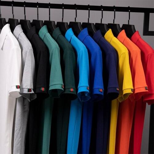 Summer Polo Shirt Men fashion Solid color Business brand clothes undershirt tops Casual Short sleeve polo shirts men