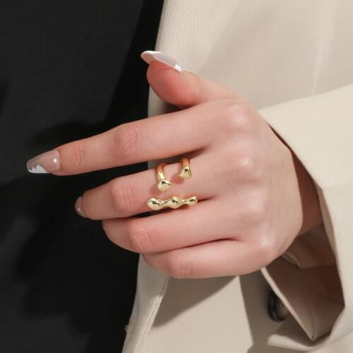 Mango sky Rings With Crystals