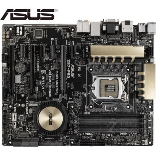 Original Asus Z97-PRO Desktop Motherboard Z97 Socket LGA 1150 i7 i5 i3 DDR3 32G SATA3 USB3.0 ATX mainboard